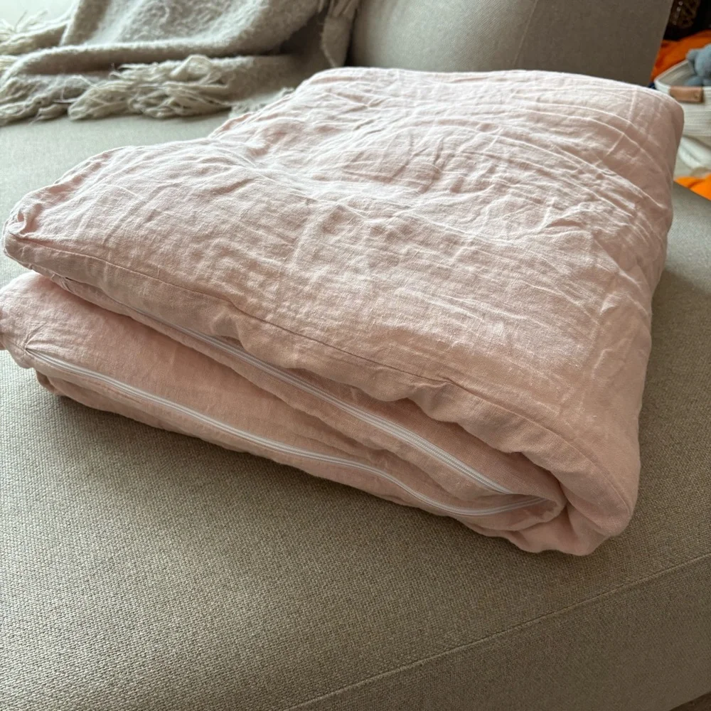 Pottery Barn Kids Toddler Pink Blush Duvet & Down Alternative Comforter Insert